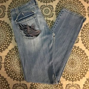 Harley Davidson | Light Wash Blue Jeans